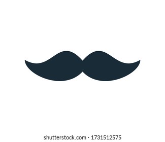 Mustache Icon Vector Logo Template Illustration Design
