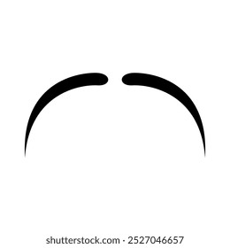 Schnurrbart Symbol Vektor Logo Vorlage Illustration Design