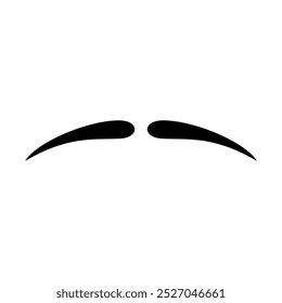 Ícone Mustache Vetor Logo Modelo Ilustração Design