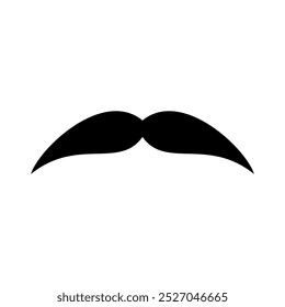 Ícone Mustache Vetor Logo Modelo Ilustração Design