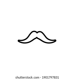 Mustache icon in vector. Logotype