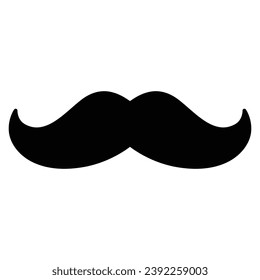 Mustache icon vector on trendy design