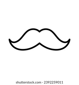 Mustache icon vector on trendy design