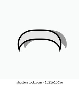 Mustache Icon  - Vector, Sign and Symbol for Design, Presentation, Website or Apps Elements. 