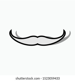 Mustache Icon  - Vector, Sign and Symbol for Design, Presentation, Website or Apps Elements. 