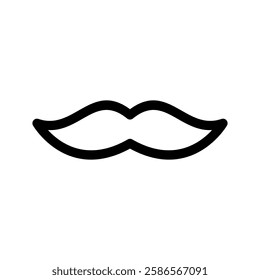 Mustache Icon Vector Symbol Design Illustration