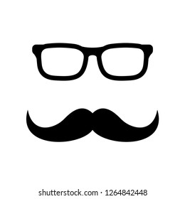 Mustache icon vector template