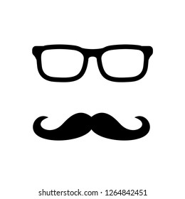 Mustache icon vector template