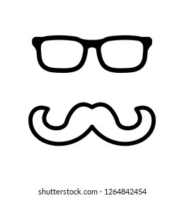 Mustache icon vector template