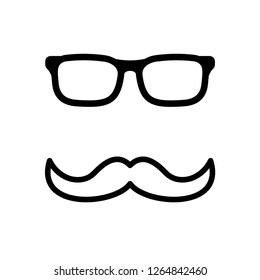Mustache icon vector template