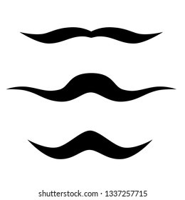 mustache icon, vector template mustache for carnaval and holyday