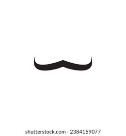 diseño de la ilustración de la plantilla del vector de bigote