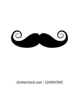 mustache icon vector trendy