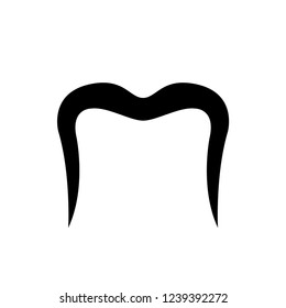 mustache icon vector trendy