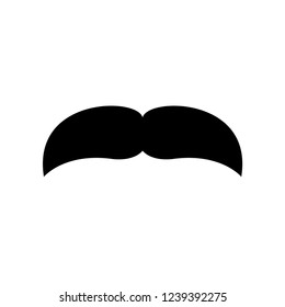 mustache icon vector trendy