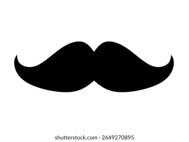 mustache icon vector with trendy design