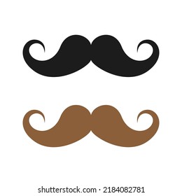 Mustache isolated on white background