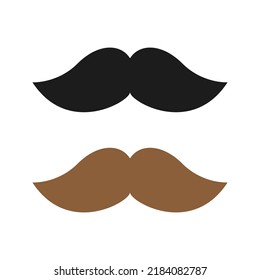 Mustache isolated on white background
