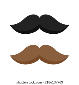 Mustache isolated on white background