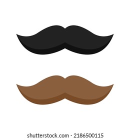 Mustache isolated on white background