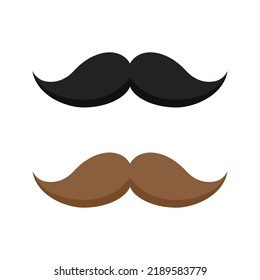 Mustache isolated on white background