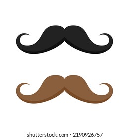 Mustache isolated on white background
