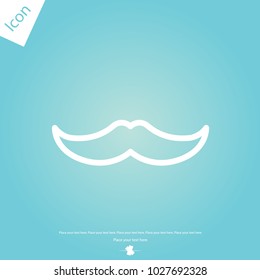 Mustache line icon