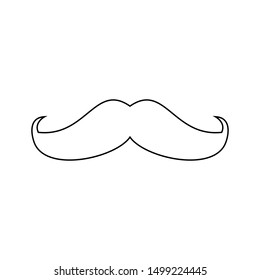 Mustache line Icon on a white background