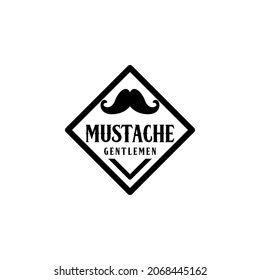 Mustache Logo Concept Vector. Hairstylist Logo For Mustache Style And Fashion