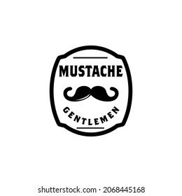 Mustache logo concept vector. Hairstylist logo for mustache style and fashion