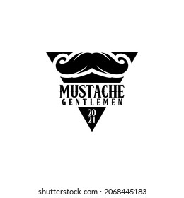 Mustache Logo Concept Vector. Hairstylist Logo For Mustache Style And Fashion