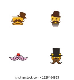 Mustache Logo Design