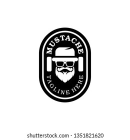 Mustache Logo Design