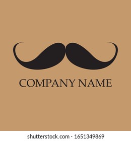 icono vectorial del logotipo de bigote
