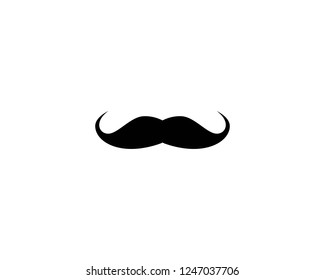 Mustache logo icon illustration