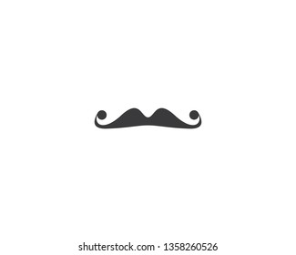 Mustache logo icon illustration