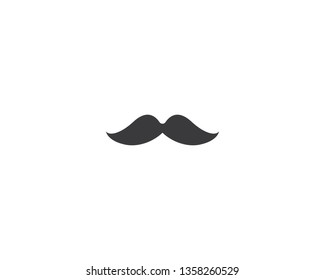 Mustache logo icon illustration