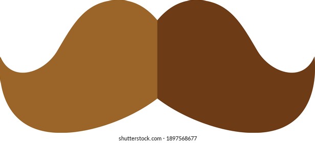 Mustache logo icon vector illustration.