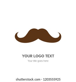 mustache logo template