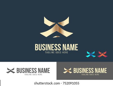 Mustache Logo Template Design Vector 