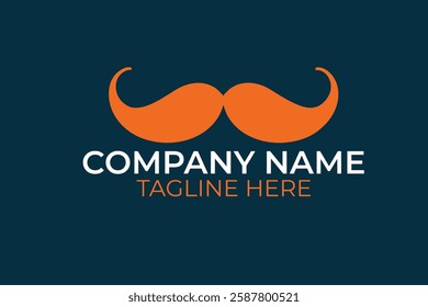 Mustache logo template vector icon illustration design