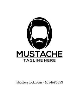 Mustache logo vector