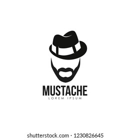 Mustache Logo Vector