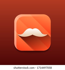 Símbolo vector con logotipo de bigote