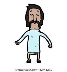 caricatura del hombre bigote