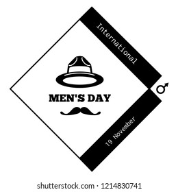 Mustache men day icon. Simple illustration of mustache men day vector icon for web design isolated on white background