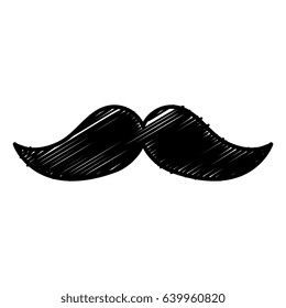 mustache mexican isolated icon