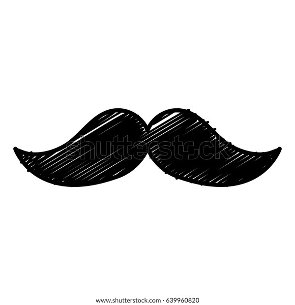 Mustache Mexican Isolated Icon Stock Vector Royalty Free