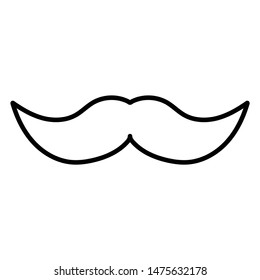 Mustache moustache Icon Design Template or logo illustration. Perfect use for website, pattern, design, etc.