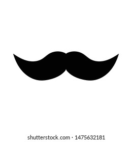 Mustache moustache Icon Design Template or logo illustration. Perfect use for website, pattern, design, etc.
